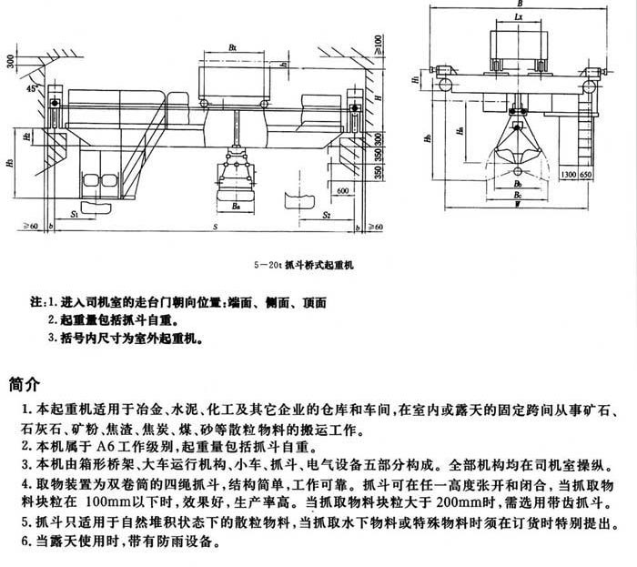 QD型抓斗桥式起重机