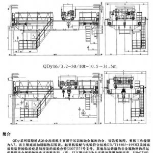 QDY型双梁桥（qiáo）式冶金起重机